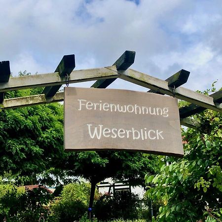 Ferienwohnung Weserblick Polle エクステリア 写真