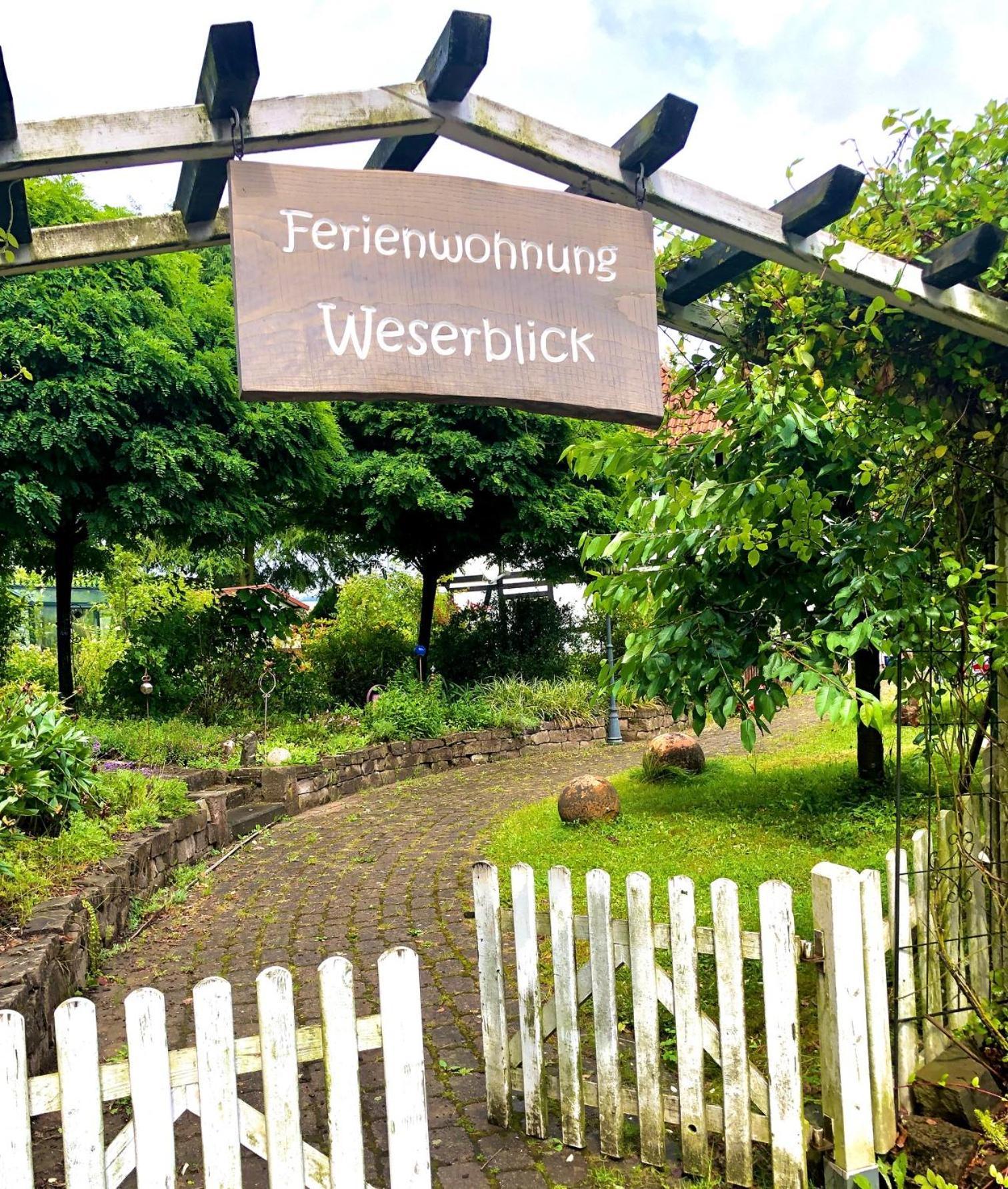 Ferienwohnung Weserblick Polle エクステリア 写真